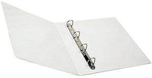 White Plastic A4 Ring Binder