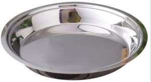Rust Proof Stainless Steel Round Parat for Serving Food