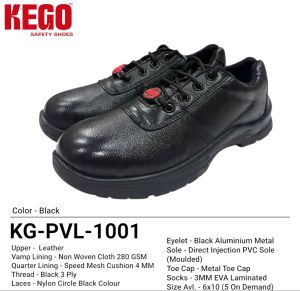 Leather PVC Safety Shoes, Brand Name : Kego 10, 5, 6, 7, 8, 9
