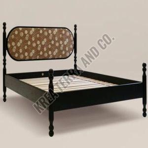 Black Modern Wooden Double Bed, Weight Capacity : 200-250 Kg