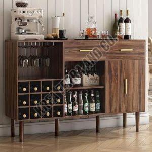 Modern Wooden Bar Cabinet, Weight Capacity : Top Surface 50-100 Kg