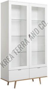Modern Wooden Designer White Crockery Cabinet