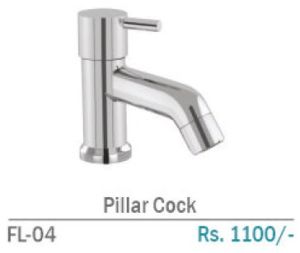 Chrome Plated FL-04 Brass Basin Pillar Cock, Brand Name : Starry®
