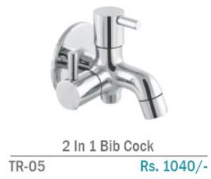TR-05 2 In 1 Brass Wall-Mount Bib Cock