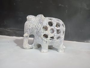 Elephant Handicraft Trunk Down