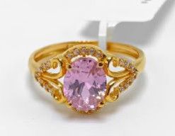 22KT New Design Gold Ladies Ring Stone