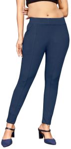 Navy Blue 4 Way Stretchable Lycra Pant