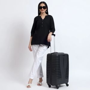 White Comfortable Women Cotton Pant Formal, Casual, Everyday Wear