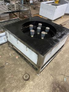 Polished Stainless Steel 5 Burner Biryani Stove, Color : Silver