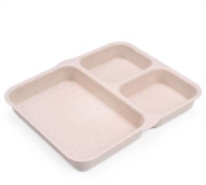 Bamboo Compartment Plates