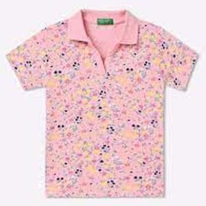 Girls Printed Polo T-Shirts