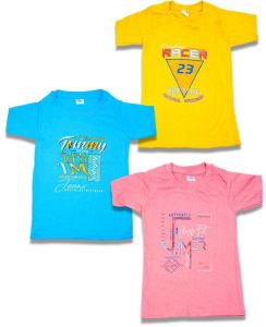 Girls Printed Round Neck T-Shirts