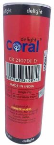 210x70 1 Ply Coral Paper Billing Roll