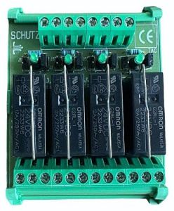4 Channel Relay Card, Voltage : 24V DC for Control Panel
