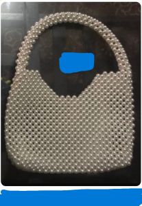 Pearl Beaded Macrame Designer Handbag