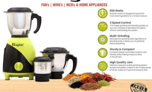 Stainless Steel Mixer Grinders, Power Source : Electric