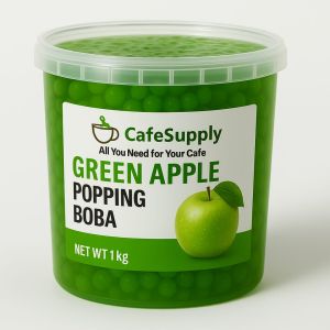 Cafesupply Green Apple Popping Boba, Packaging Type : Plastic Jar