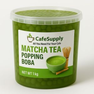 Matcha Tea Popping Boba