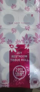 Tissue Paper Rolls 2 Ply  10 IN 1