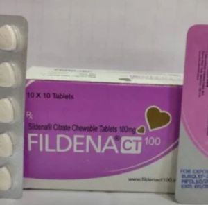 Fildena CT Sildenafil Citrate Chewable 100mg Tablets
