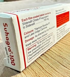 Suhagra Sildenafil Citrate 100mg Tablets
