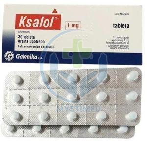 Ksalol 1mg Tablets, Composition : Alprazolam IP