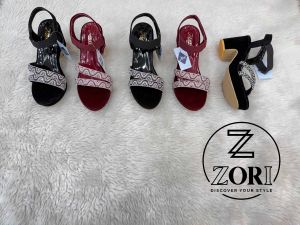 Fashion Cross Strap Heel Sandal