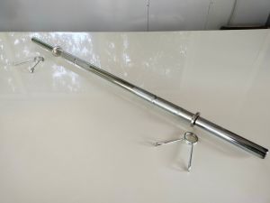 Silver Mild Steel 3 Feet Gym Barbell