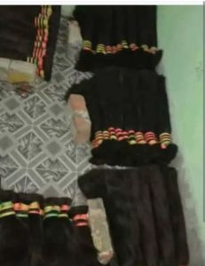 Natural Human Hair, Color : Black Curly, Straight, Wavy