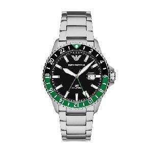 Emporio Armani Stainless Steel Analog Black Dial Men'S Watch-ar11589