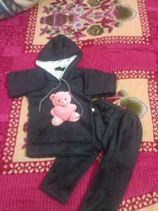 Printed Fleece Kids Winter Wear, Color : Black, Gender : Boys