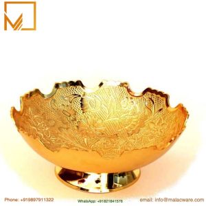 Golden Brass Decorative Bowl