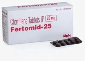 Fertomid 25mg Tablets, Composition : Clomiphene