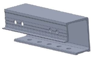 Plain Polished Aluminium Soffit Length Wall Panel, Color : Grey