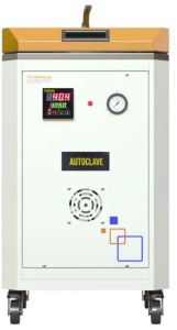 Power Coated Steam Sterilizers, Color : White-Golden