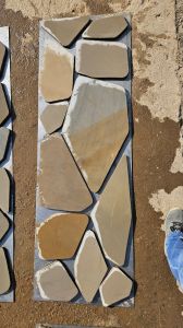 Sandstone Stepping Stones, Thickness : 10-15mm, Stone Form : Block