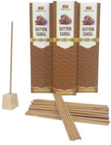 Saffron Sandal Bambooless Dhoop Incense Sticks