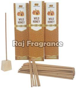 Raj Wood Wild Honey Bambooless Incense Sticks 8 INCH