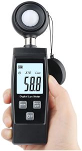 Automatic 50Hz-65Hz Lux Meter, Power Supply : 9V Battery