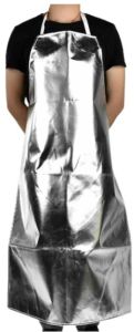 Aluminized Apron, Color : Silver