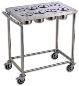 Stainless Steel Masala Trolley, Shape : Rectangular