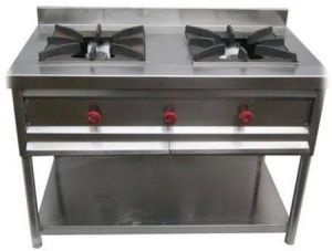 Stainless Steel Two Range Burner, Shape : Rectangular