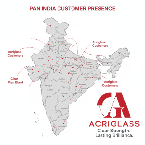 Plain Cast Acrylic Sheet 1220 Mm X 2440 Mm, 4 X 8 Feet