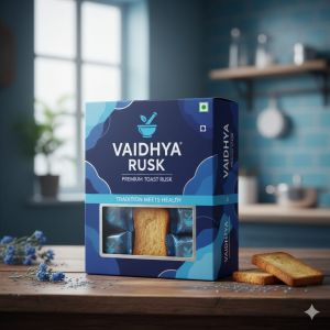 Crispy Food Rusk Toast 500mg - 5kg, Brand Name : Vaidhya