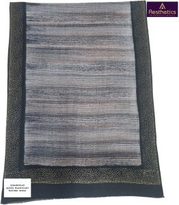 Silk Designer Spray Swarovski Border Stole, Color : Multicolor