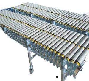 Stainless Steel Roller Conveyors, Color : Silver