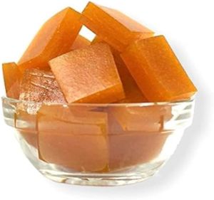 Smooth Gelatinous Alphonso Mango Jelly, Color : Yellow