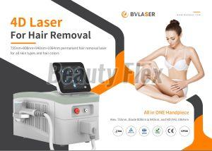 Bv Laser 4d Four Wavelength Diode Laser Hair Removal Machine