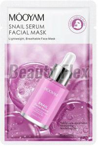 MOOYAM Snail Serum Facial Mask | Hydrating, Nourishing & Revitalizing Face Sheet Mask