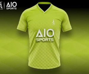 Polyester Green Sports T-shirt